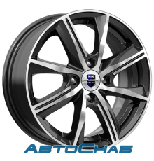 Диск 6x15 4x100 ET40 D60.1 Rapid Арнар-оригинал алмаз черный SK